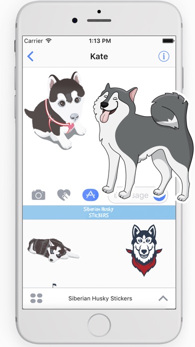 Siberian Husky Sticker Pack screenshot 2