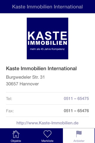 Kaste Immobilien International screenshot 2