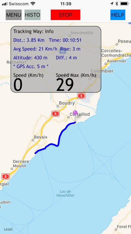 GPS tracker, speed, compass