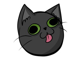 Little Black Cat stickers