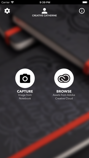 Moleskine, for Creative Cloud