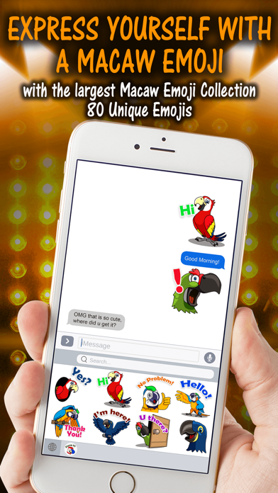 MacawMoji - Parrot Emojis Screenshots