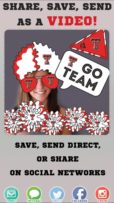 Texas Tech Red Raiders Animated Selfie Stickers screenshot 4