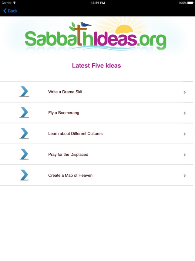 Sabbath Ideas for iPad(圖2)-速報App