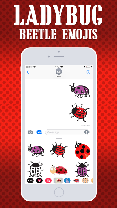 Ladybug Beetle Emojis screenshot 4