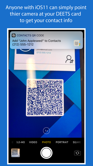 DEETS: QR Code Contact Card(圖3)-速報App