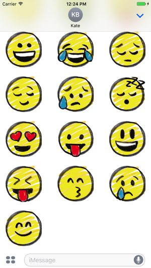 Pencil drawing smiley emoji pack(圖2)-速報App