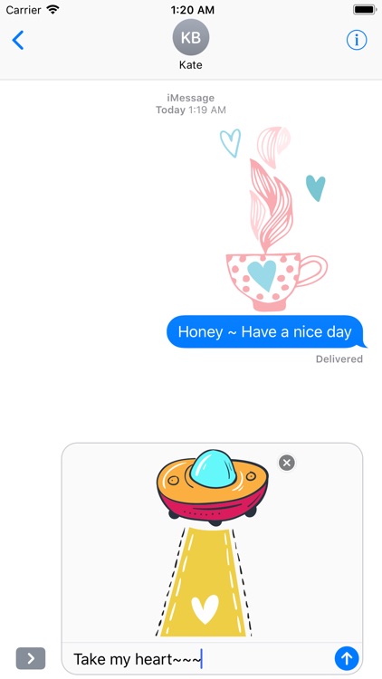 Hand Drawn Send Love Stickers screenshot-4