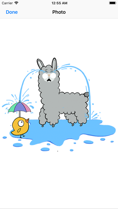 สติกเกอร์ Llama น่ารักのおすすめ画像1