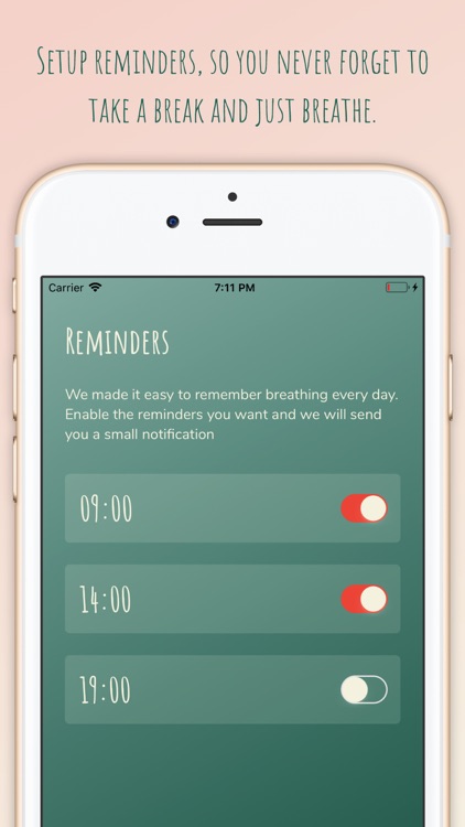 Breathe – relax & recharge