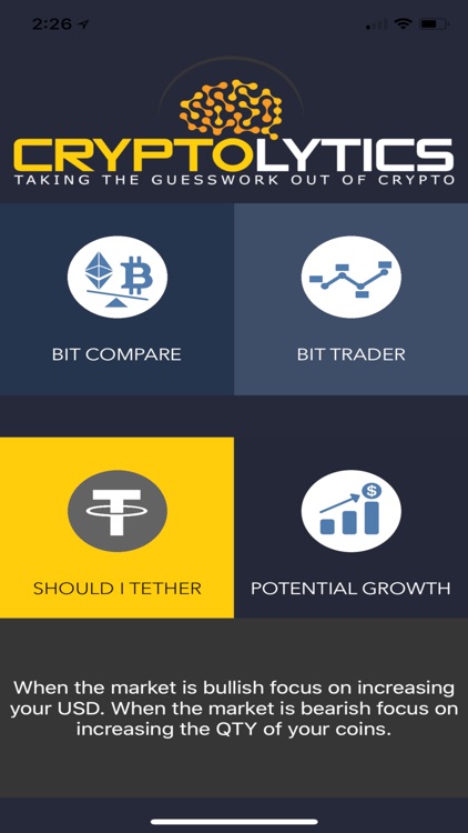 Cryptocurrency Trading app