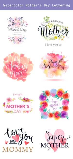 Watercolor Mother's Day Pack(圖3)-速報App