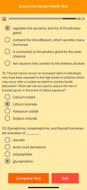 Endocrine System Biology Quiz(圖2)-速報App