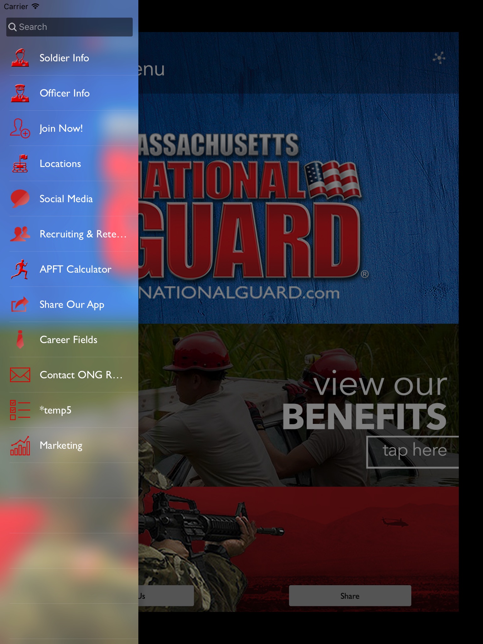 Massachusetts Army National Guard screenshot 2
