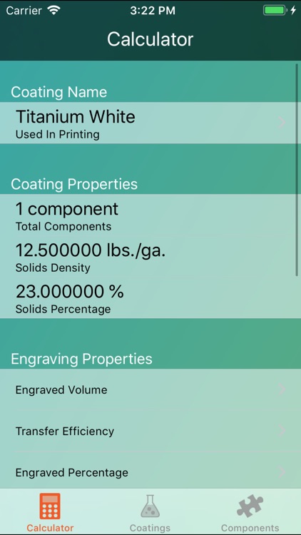 Coating Weight Calculator