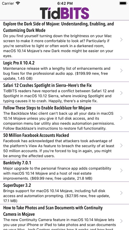 TidBITS News