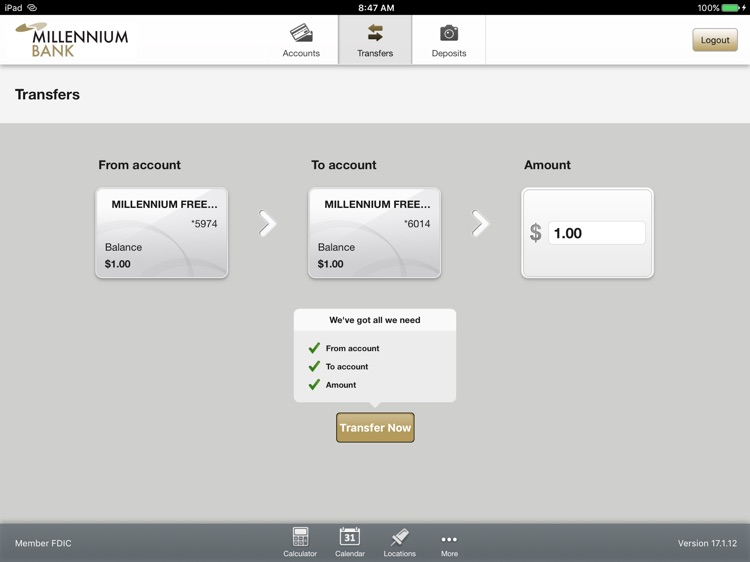 Millennium Bank for iPad screenshot-3