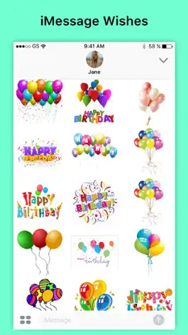 Game screenshot Wish Happy Birthday by Sticker hack