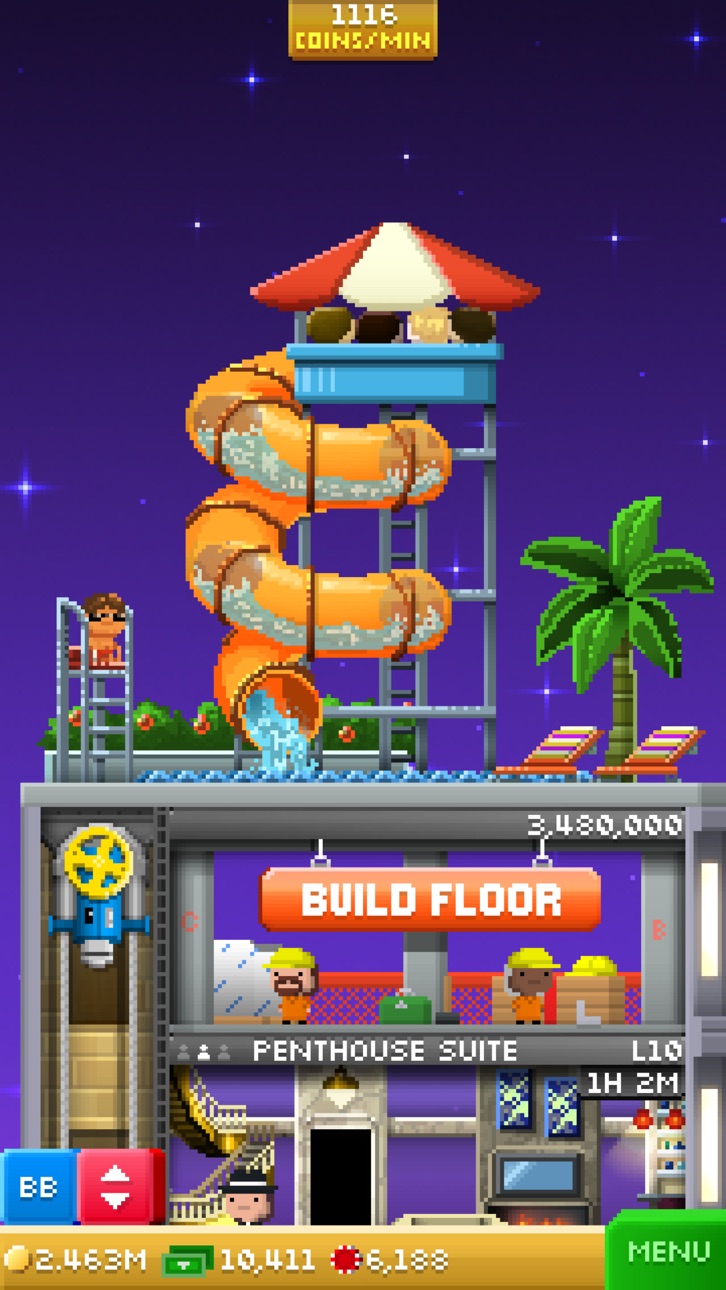 Tiny Tower Vegas - Free Hack screenshot 5 - iOS game interface