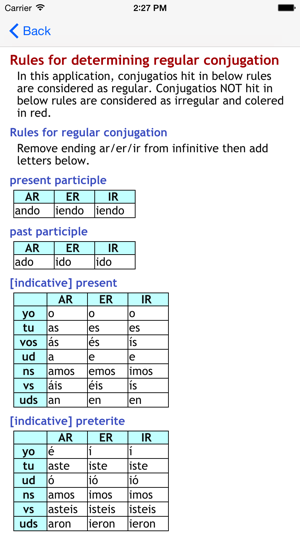 Spanish Conjugation Lite(圖3)-速報App