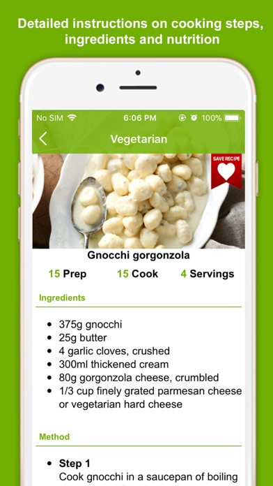 Vegan & Vegetarian recipe food screenshot 2