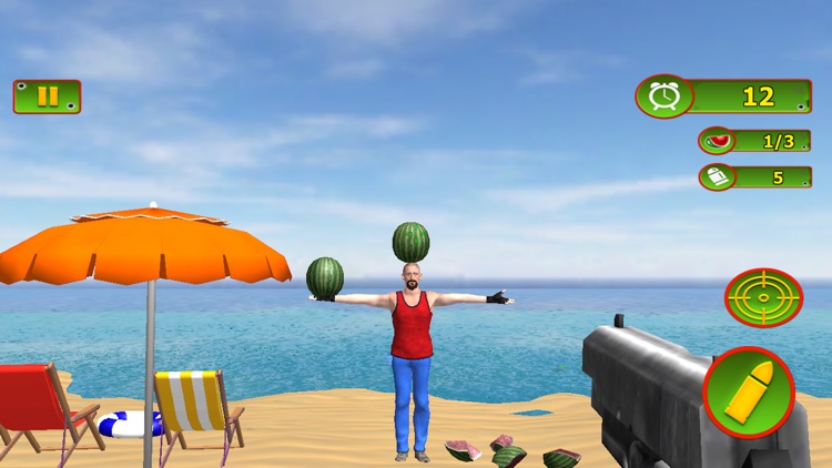 Shootout Watermelon Smasher 3D screenshot-3