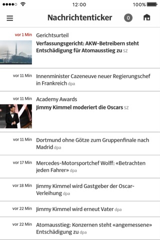 SZ Nachrichten screenshot 2