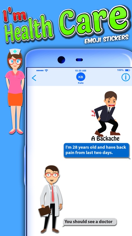 I'm health Care emoji Stickers
