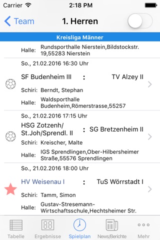 HV Mainz-Weisenau screenshot 2