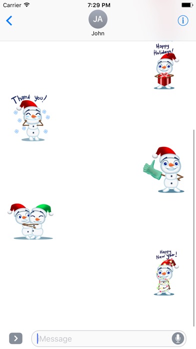 Snowman Sticker-fc screenshot 4