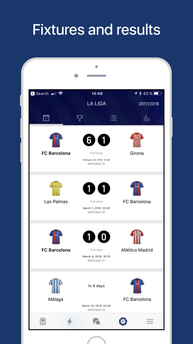 Barca Live – Barcelona Live Scores, Results & Football Club News Screenshot 5