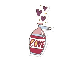 Love Stickers + Quotes - 80's Vintage & Retro Set