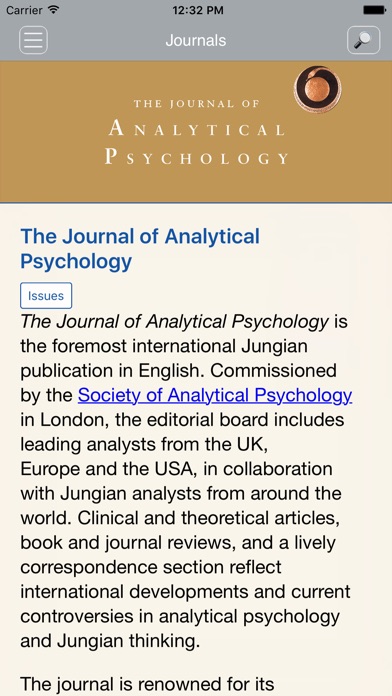 Jrnl of Analytical Psychology screenshot 2