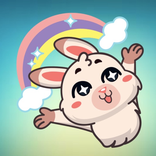 Fluffy Bunny! Stickers