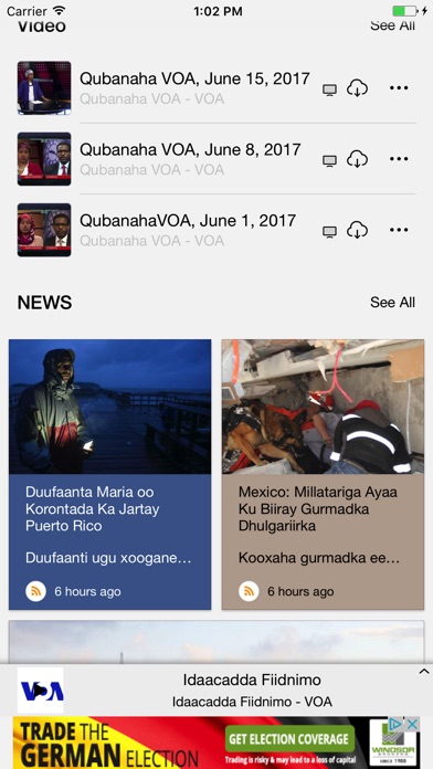 VOA Somali screenshot 2