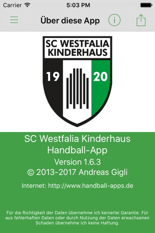 SC Westfalia Kinderhaus Handball screenshot 4