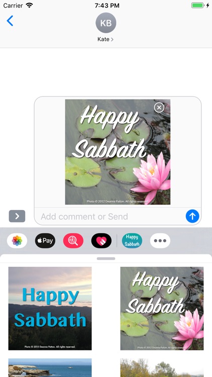 Happy Sabbath Stickers screenshot-0