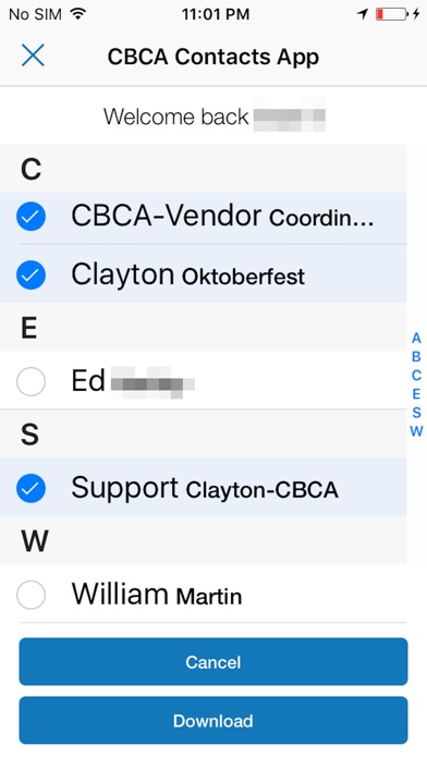 CBCA Contacts screenshot 3