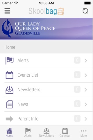Our Lady Queen of Peace Gladesville - Skoolbag screenshot 2