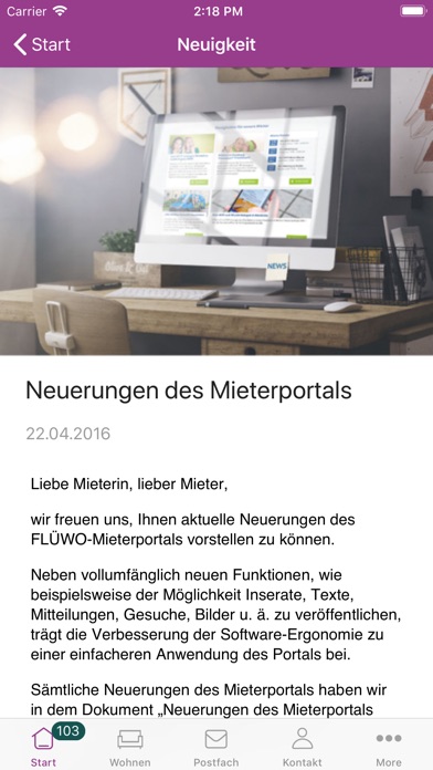 FLÜWO-Mieterportal screenshot 3