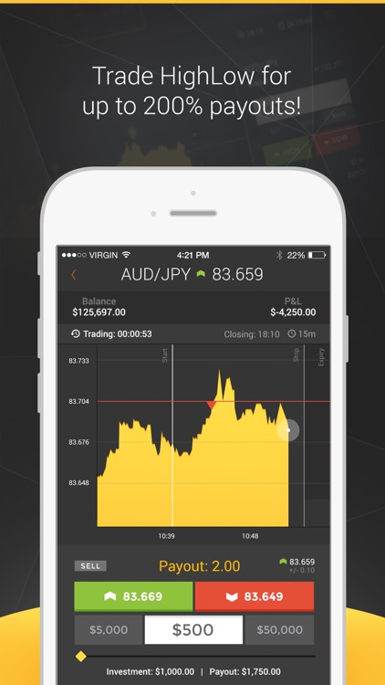 HighLow Markets Trading App