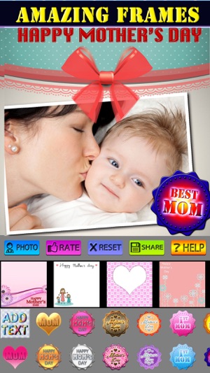 Mother's Day Frame and Sticker