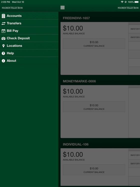Madison Valley Bank for iPad