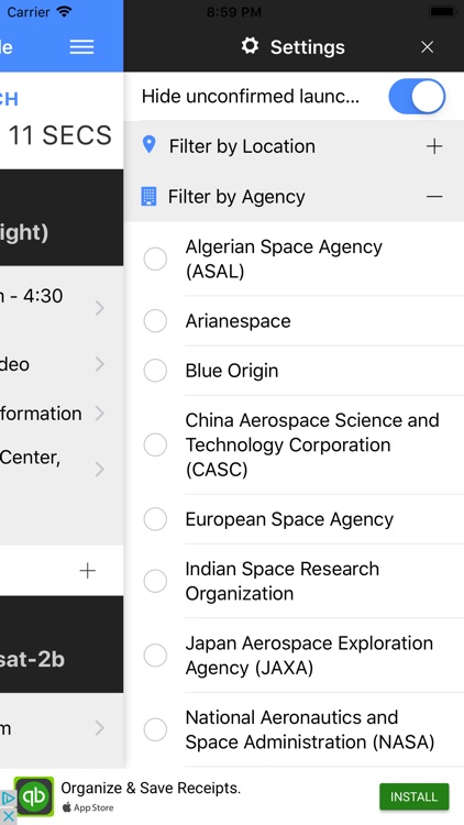 Space Launch Schedule