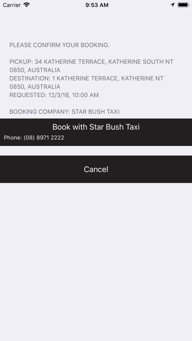 Star Bush Taxis screenshot 3