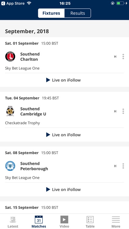 Southend United Official App