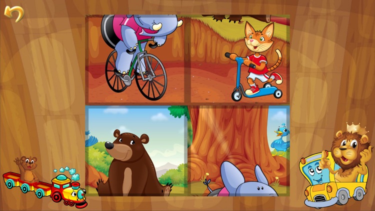Animal Car Puzzle: Jigsaw Picture Games for Kids screenshot-3