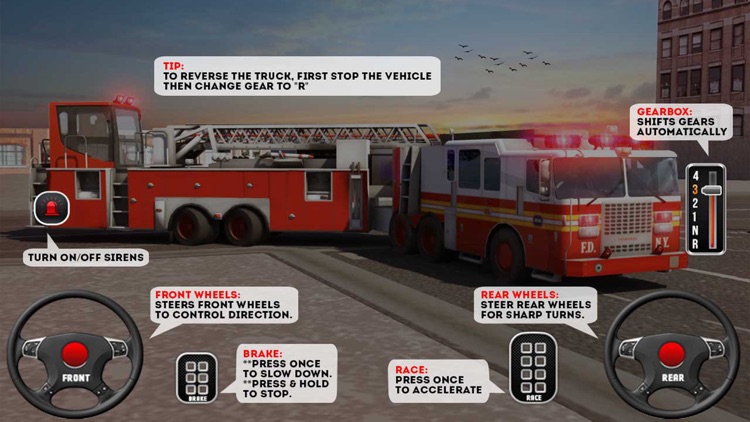 Fire Truck Driving School 2018 screenshot-0