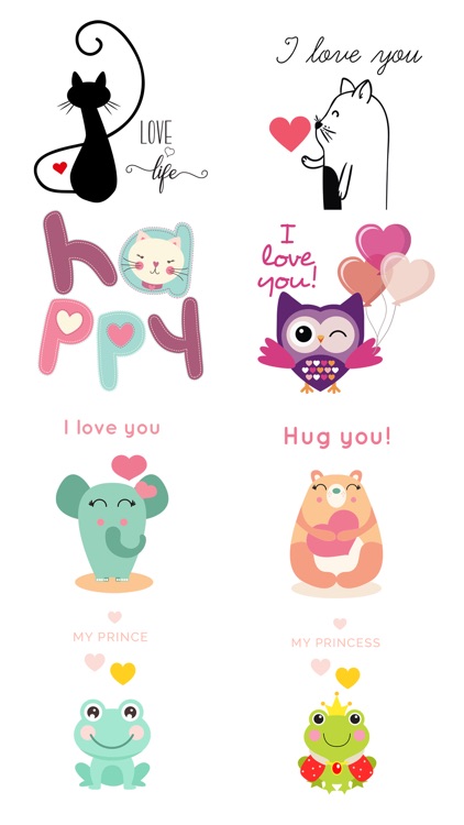 Love Quotes with Lovely & Cute Animal Character screenshot-4