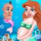 Have Fun With Mermaid princess pregnancy check up